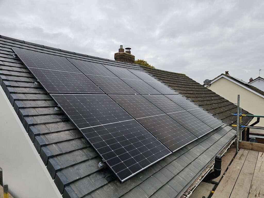 Solar Panels Installed onto a roof
