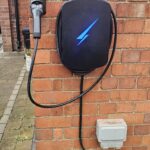 Hypervolt Black on wall