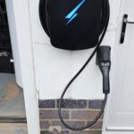 Hypervolt Black on wall