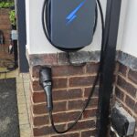 Hypervolt Black on wall