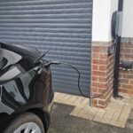 Hypervolt Black on wall
