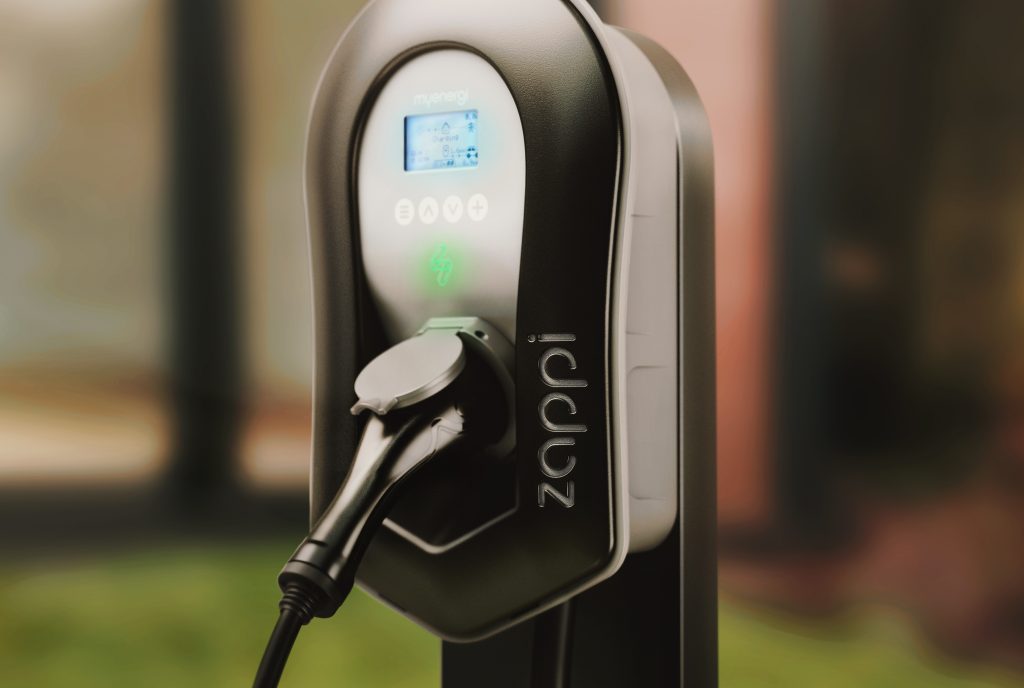 Myenergi Zappi Black on stand
